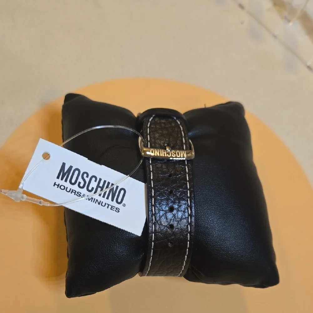 Moschino Black and Silver Wake Me Up watch